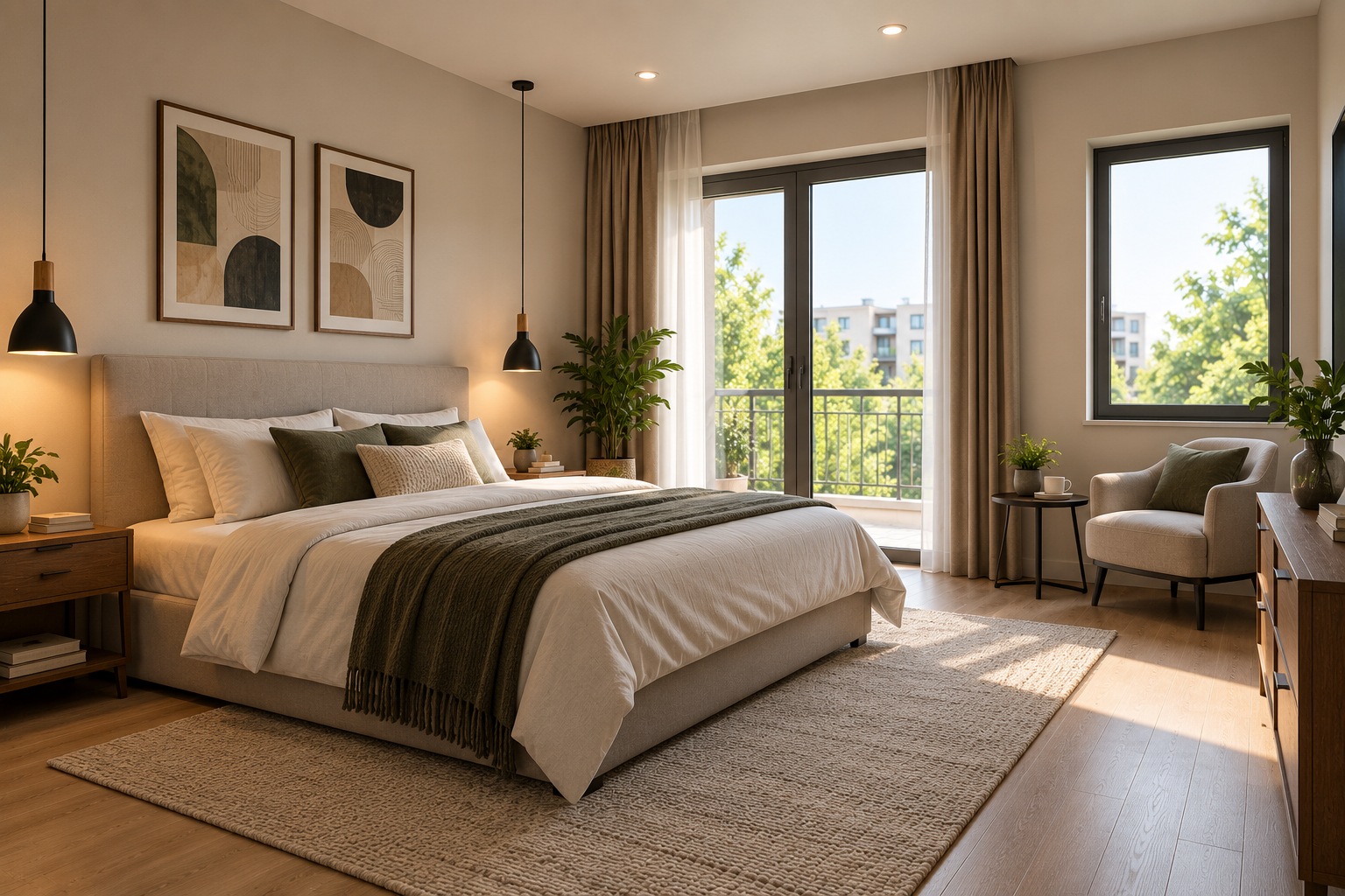 Bedroom after renovation